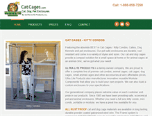 Tablet Screenshot of catcages.com